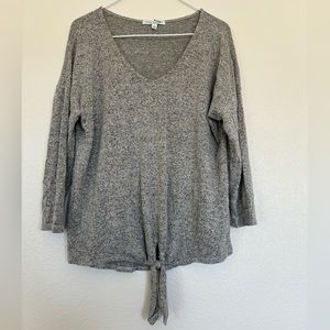 Green Envelope Long Sleeve Knit Shirt, Size L